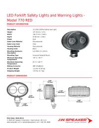 Product Spec Sheet